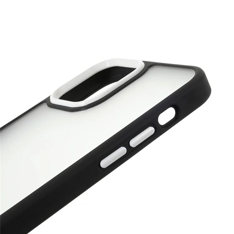 Calidad TPU + Acrylic Celebre de Portada de Protección Para Iphone 12/12 Pro 6.1 Pulgadas - Negro