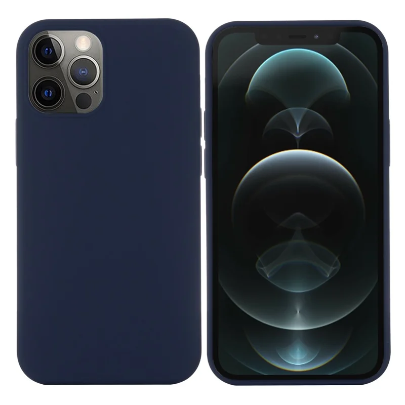 Compatible with MagSafe Liquid Silicone Magnetic Absorption Phone Shell Cellphone Protection Case for iPhone 13 Pro Max 6.7 inch - Dark Blue
