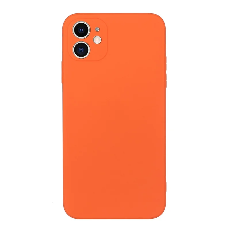 Slim Soft TPU Straight Edge Fit Drop Protection Phone Case for iPhone 13 6.1 inch - Orange
