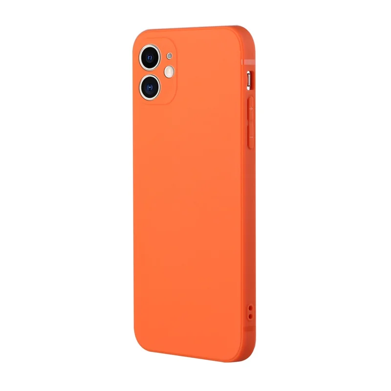 Slim Soft TPU Straight Edge Fit Drop Protection Phone Case for iPhone 13 6.1 inch - Orange