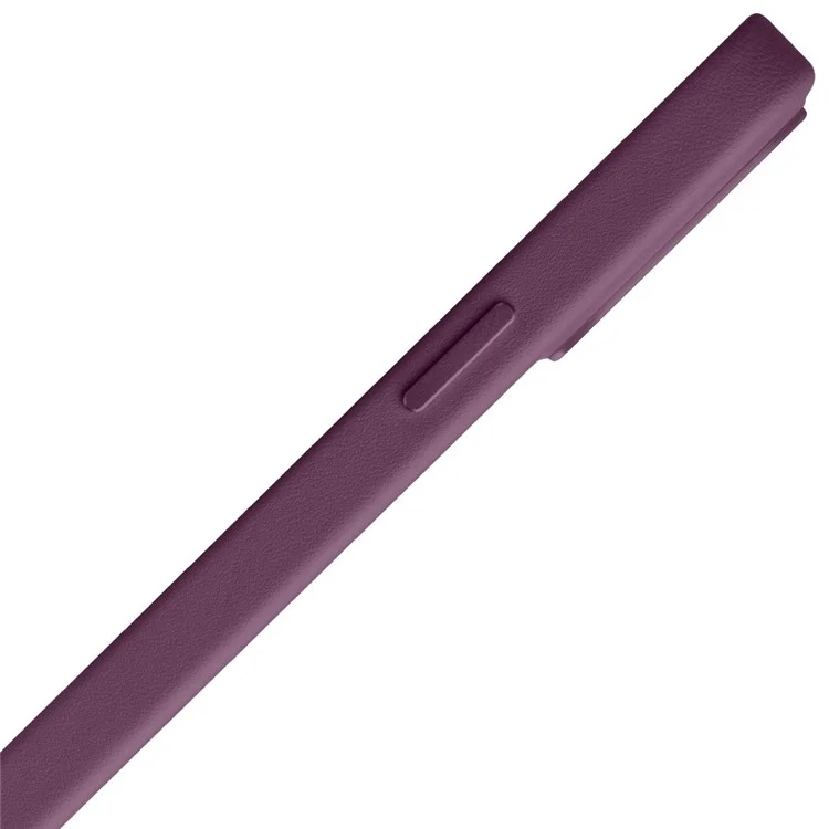 Qialino Pour Iphone 13 Pro 6.1 Pouces Coue de Vache en Cuir en Cuir Couverture de Téléphone Magnétique Pour Chargement Magsafe - Violet