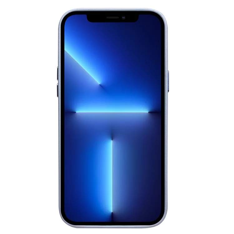 Qialino Pour Iphone 13 Pro 6.1 Pouces Coue de Vache en Cuir en Cuir Couverture de Téléphone Magnétique Pour Chargement Magsafe - Bébé Bleu