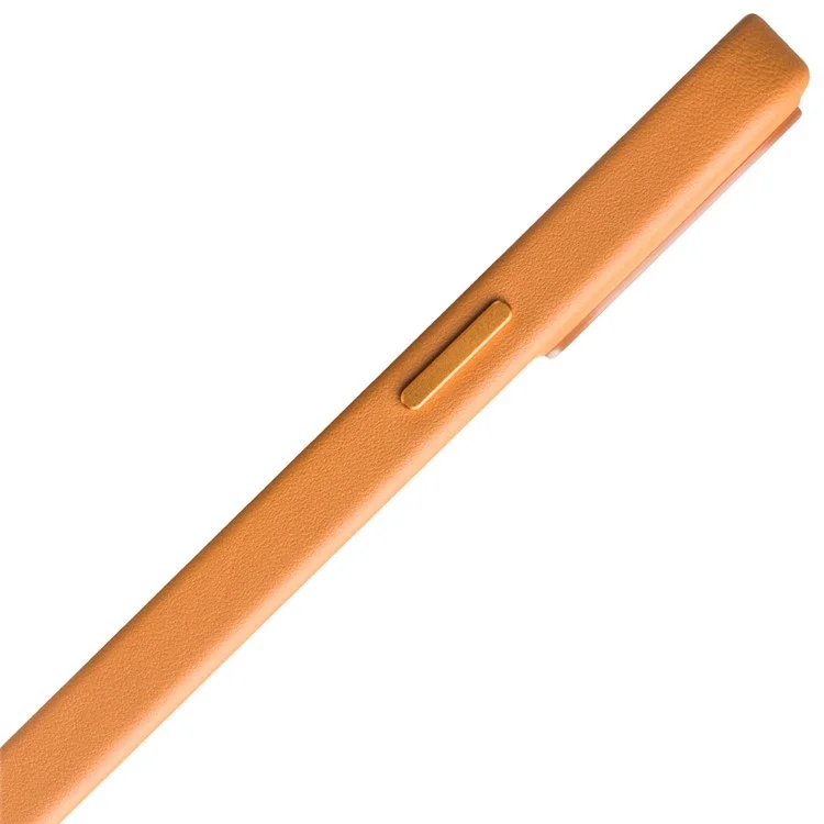 QIALINO CHARGE DE CHARGEMENT DE LA COWHIQUE DE COUCHE DE TÉLÉPHONE PC PC COTEUR POUR IPHONE 13 6.1 POUCES - Orange