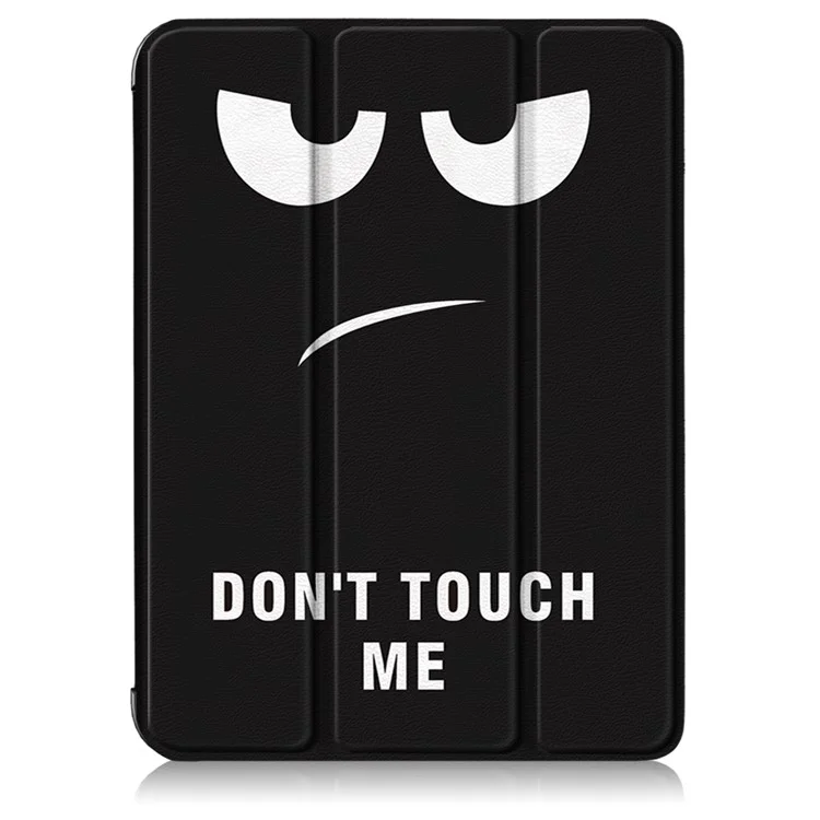 Pattern Printing Tri-Fold Stand Auto Wake / Sleep Leather Case für iPad mini (2024) / mini (2021) - Angry Look