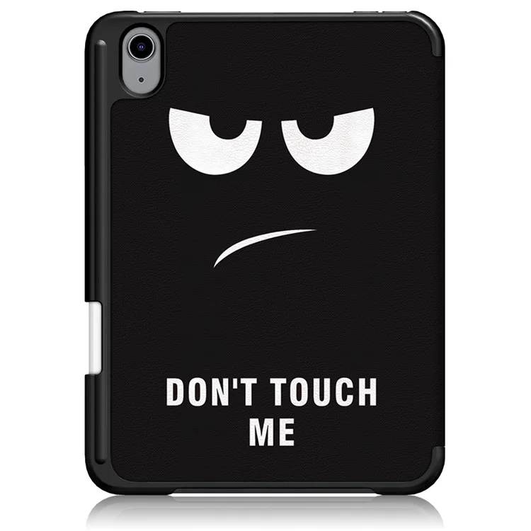 Pattern Printing Tri-Fold Stand Auto Wake / Sleep Leather Case für iPad mini (2024) / mini (2021) - Angry Look