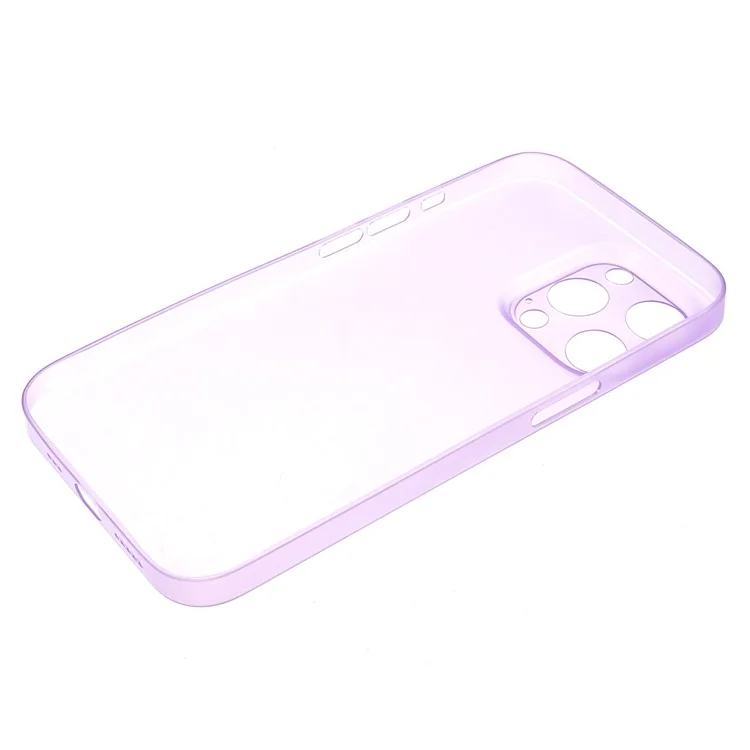 Case de Portada de Teléfono de PC Súper Delgado a Prueba de Golpes a Prueba de Golpes Para Iphone 13 Pro 6.1 Pulgadas - Violeta