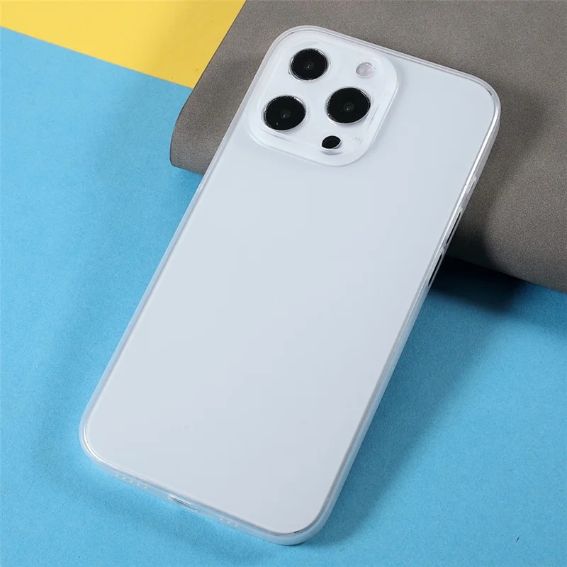 Shock-Proof Anti-Drop Super Thin Hard PC Phone Cover Case for iPhone 13 Pro 6.1 inch - Transparent