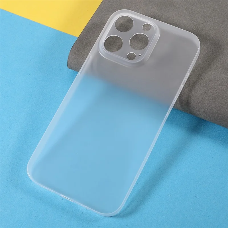 Shock-Proof Anti-Drop Super Thin Hard PC Phone Cover Case for iPhone 13 Pro 6.1 inch - Transparent