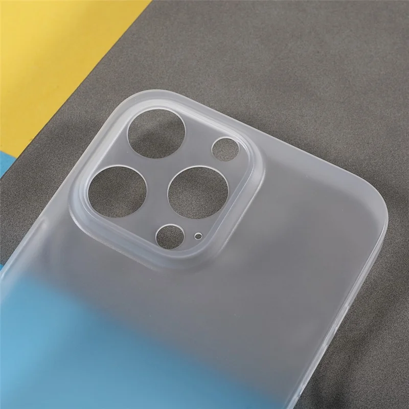 Shock-Proof Anti-Drop Super Thin Hard PC Phone Cover Case for iPhone 13 Pro 6.1 inch - Transparent