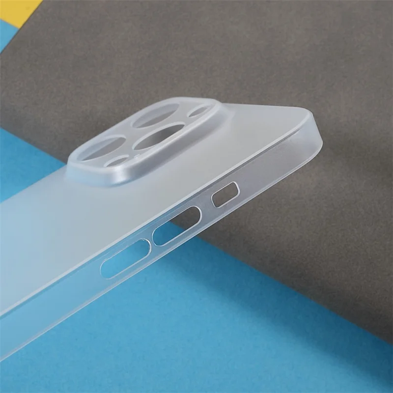 Shock-Proof Anti-Drop Super Thin Hard PC Phone Cover Case for iPhone 13 Pro 6.1 inch - Transparent