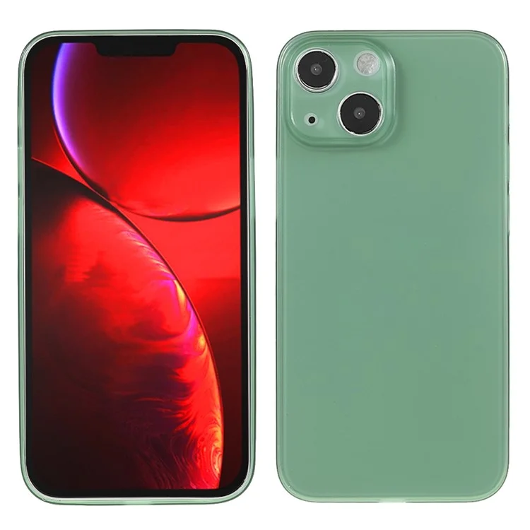 Scratch-Resistant Super Thin Lightweight Hard PC Phone Cover Case for iPhone 13 6.1 inch - Green