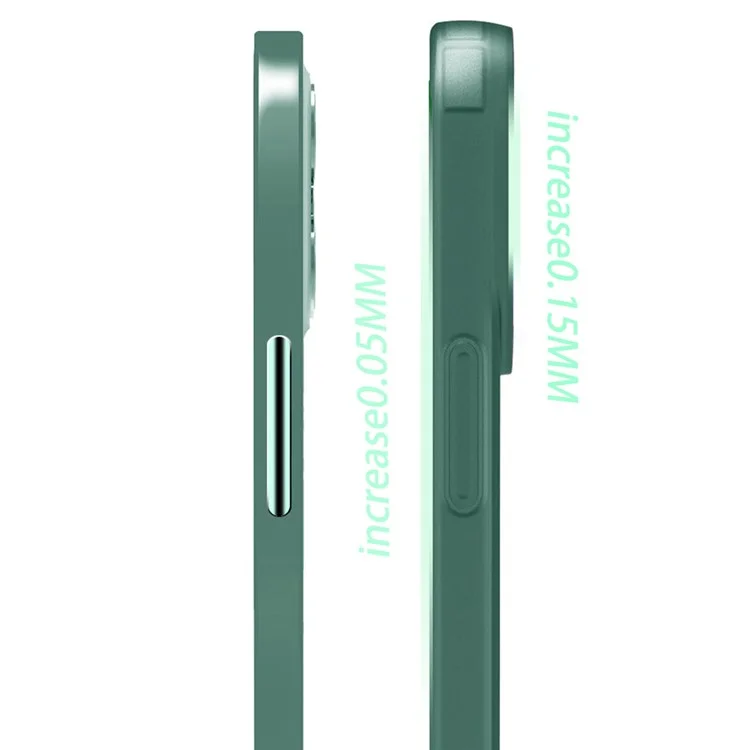 X-LEVEL Clear Matte Reinforced Corners Shockproof Soft TPU Airbag Cover for iPhone 13 6.1 inch - Transparent Black