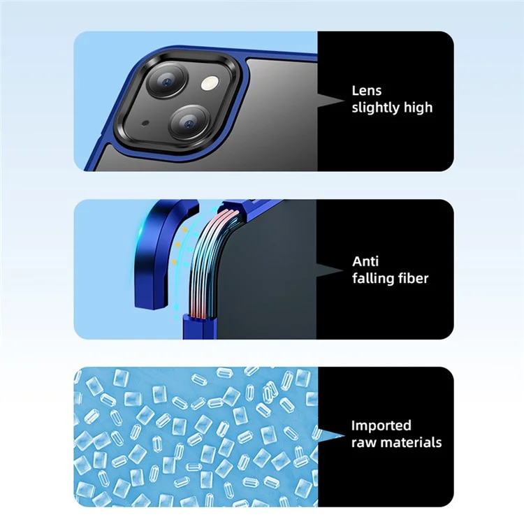 X-LEVEL Anti-Collision TPU + PC Four-Corner Airbags Phone Protective Case for iPhone 13 6.1 inch - Transparent