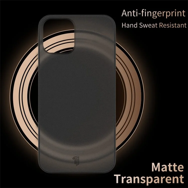X-LEVEL Real Machine Moulding PP Matte Handyhülle für iPhone 13 6.1 Zoll - Transparent Schwarz