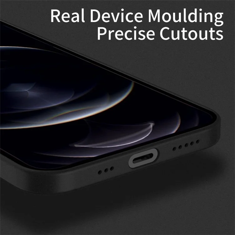 X-LEVEL Real Machine Moulding PP Matte Handyhülle für iPhone 13 6.1 Zoll - Transparent Schwarz