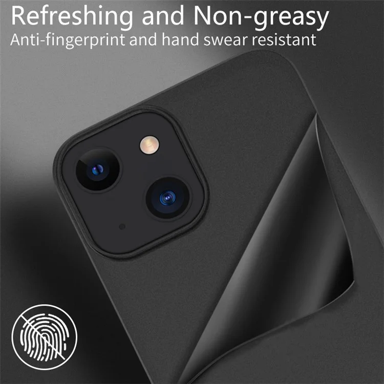 X-LEVEL Real Machine Moulding PP Matte Handyhülle für iPhone 13 6.1 Zoll - Transparent Schwarz