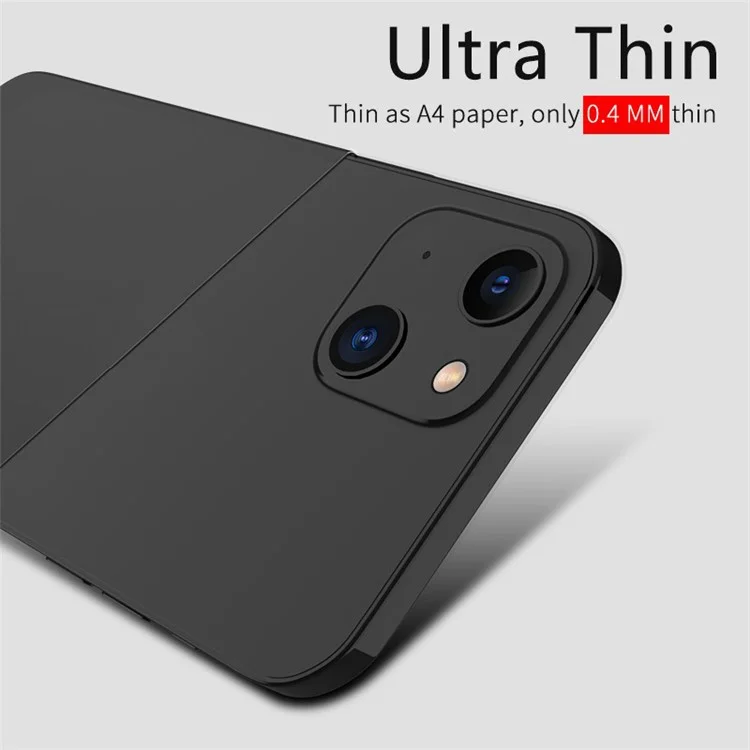 X-LEVEL Real Machine Moulding PP Matte Handyhülle für iPhone 13 6.1 Zoll - Transparent Schwarz