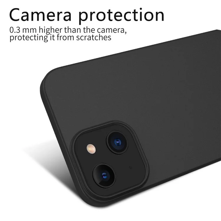 X-LEVEL Real Machine Moulding PP Matte Handyhülle für iPhone 13 6.1 Zoll - Transparent Schwarz