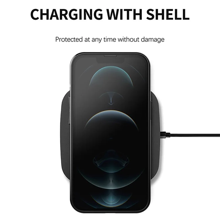 Thunder-Serie Twill-Textur-Soft-TPU-Anti-Drop-Handyhülle für iPhone 13 Pro 6.1 Zoll - Schwarz