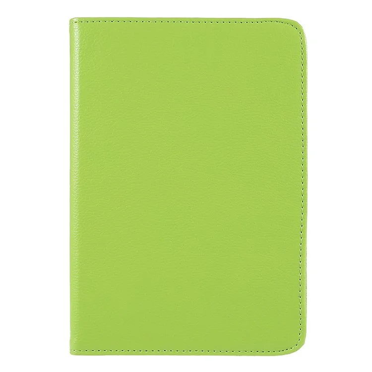 360 Degree Swiveling Stand Litchi Texture Leather Tablet Case Cover for iPad mini (2024) / mini (2021) - Green