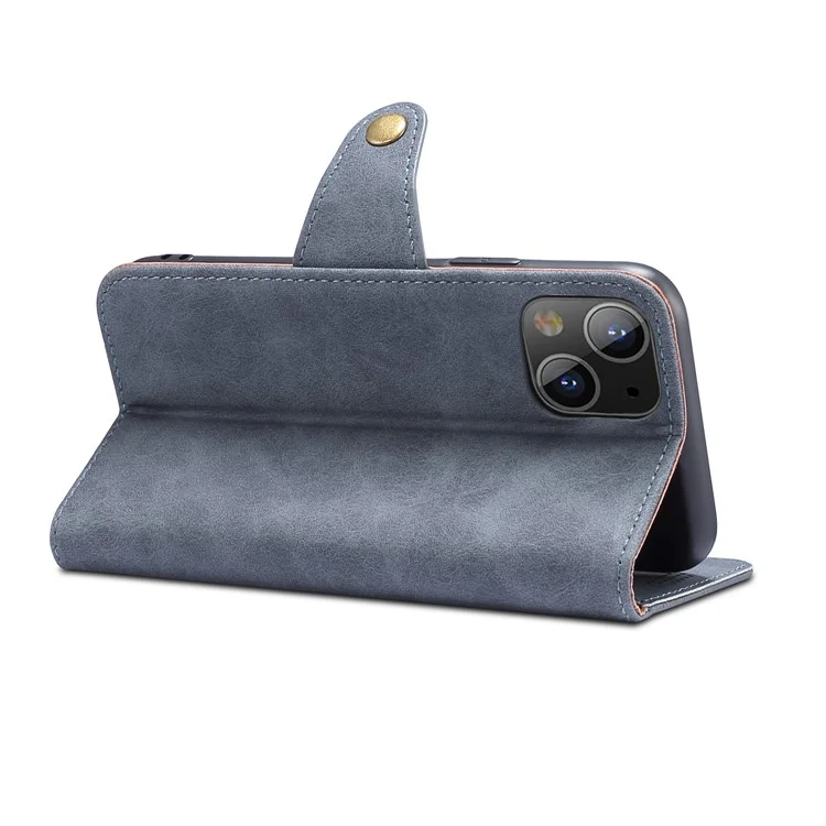 PU Leather Wallet Stand Phone Cover Case for iPhone 13 6.1 inch - Grey