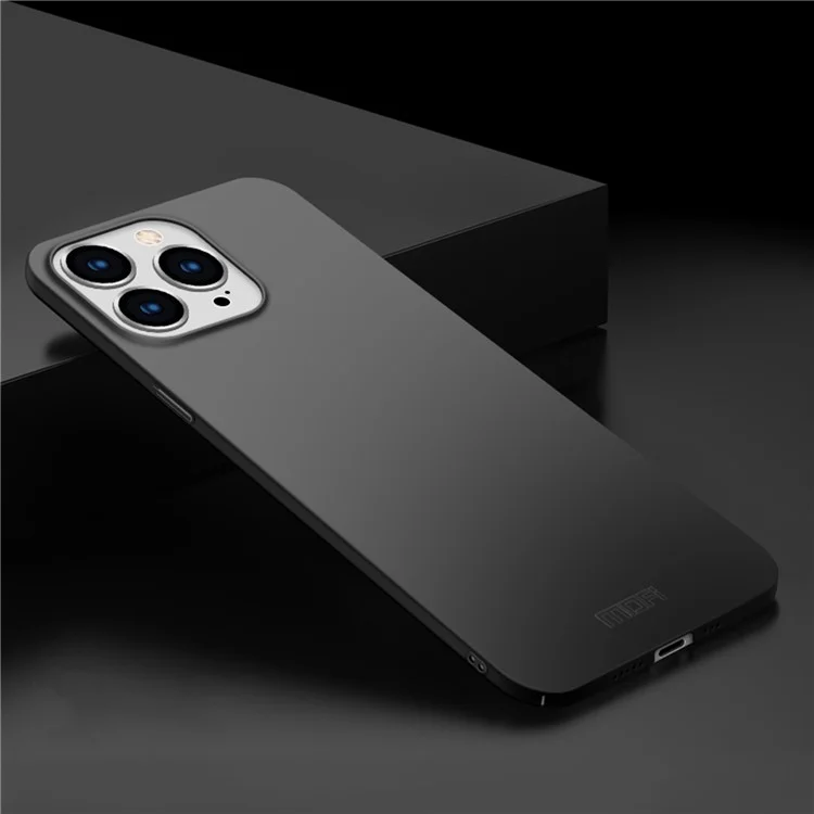 MOFI Shield Slim Acabado Esmerilado Carcasa Rígida de Plástico para Teléfono Celular Protector para iPhone 13 Pro 6.1 pulgadas - Negro