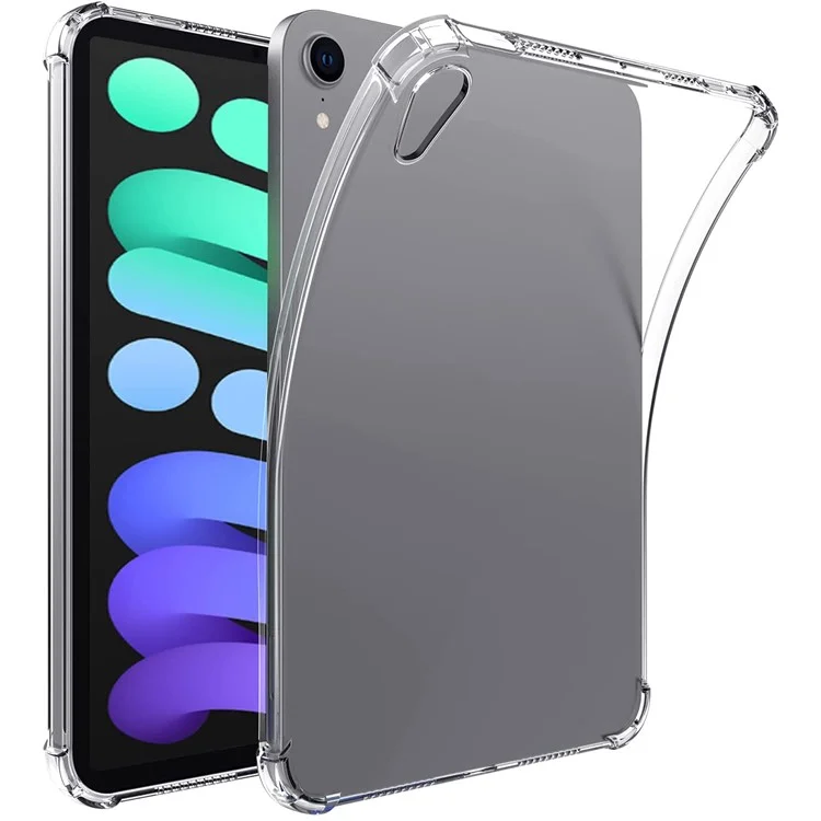 Étui de protection en TPU doux transparent et antichute à quatre airbags pour iPad mini (2024) / mini (2021)
