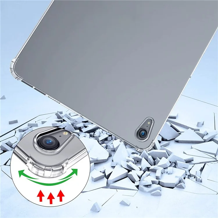Étui de protection en TPU doux transparent et antichute à quatre airbags pour iPad mini (2024) / mini (2021)