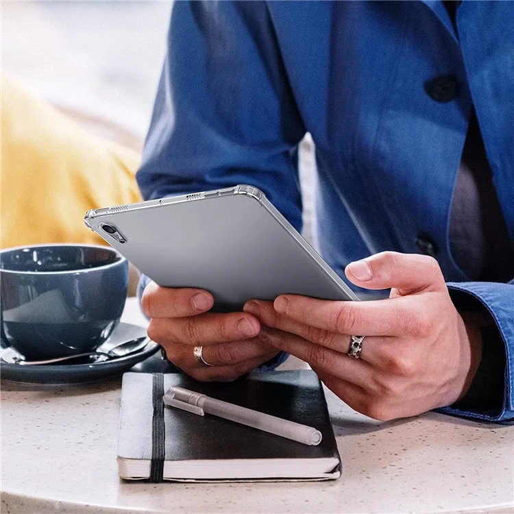 Étui de protection en TPU doux transparent et antichute à quatre airbags pour iPad mini (2024) / mini (2021)