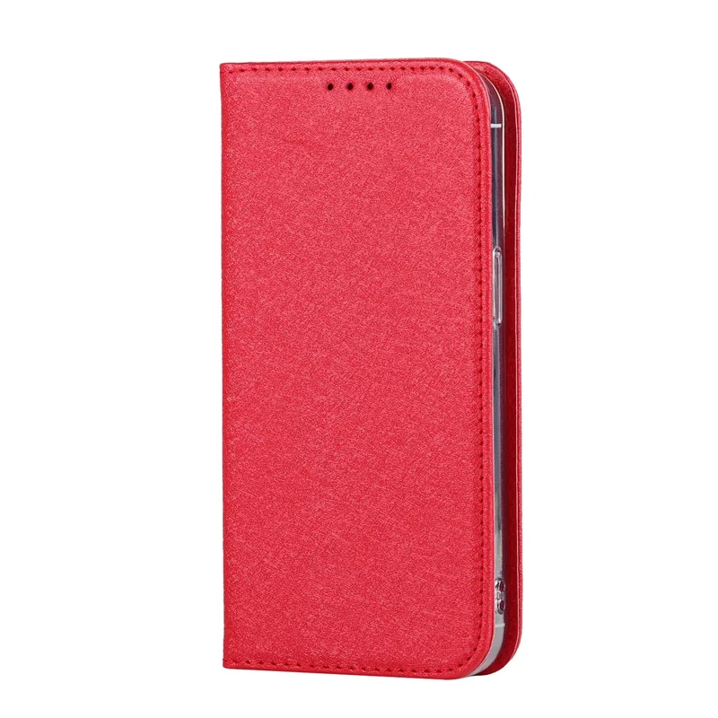 For iPhone 13 Pro 6.1 inch Anti-scratch Phone Case Full Protection Silk Texture Leather Wallet Cover with Strap - Red