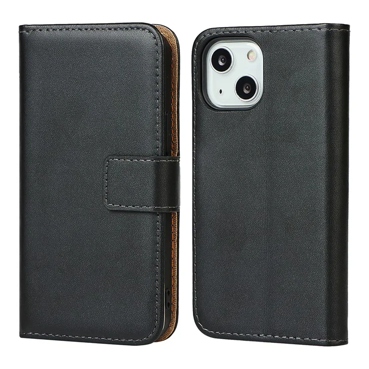 Véritable Cuir Protector Portefeuille Portefeuille Carte Slot Stand Case De Téléphone Pour IPhone 13 Mini 5.4 Pouce