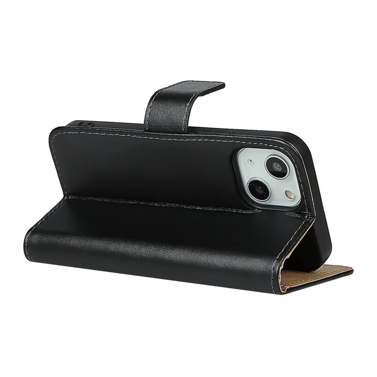 Véritable Cuir Protector Portefeuille Portefeuille Carte Slot Stand Case De Téléphone Pour IPhone 13 Mini 5.4 Pouce
