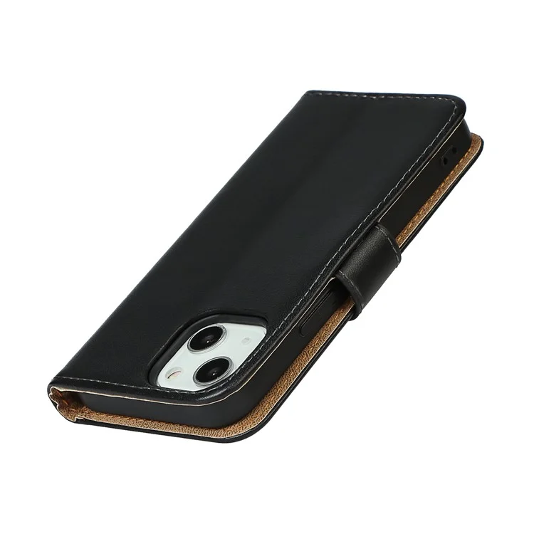Véritable Cuir Protector Portefeuille Portefeuille Carte Slot Stand Case De Téléphone Pour IPhone 13 Mini 5.4 Pouce