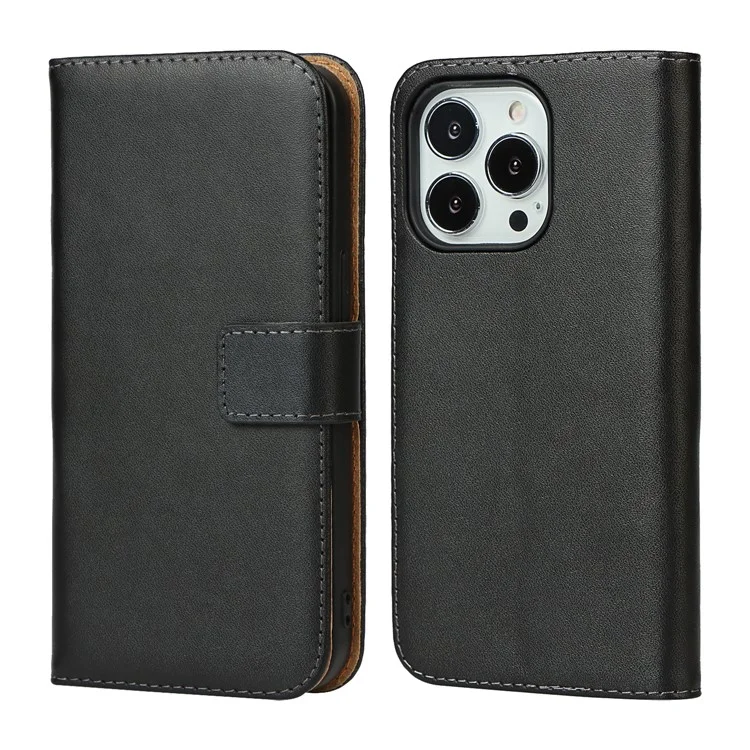 Echter Lederstaub-sicht-telefonabdeckung Anti-kratzer-brieftasche Telefonhülle Für Iphone 13 Pro 6.1 Zoll