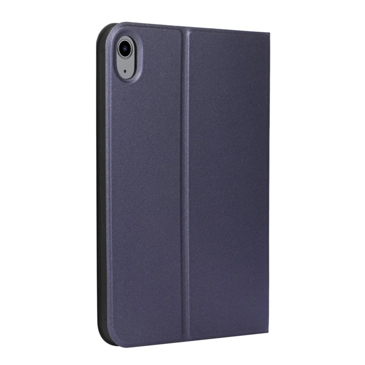 Pour iPad mini (2024) / mini (2021) Coque de protection Auto Wake / Sleep Étui en cuir PU avec support - Bleu foncé