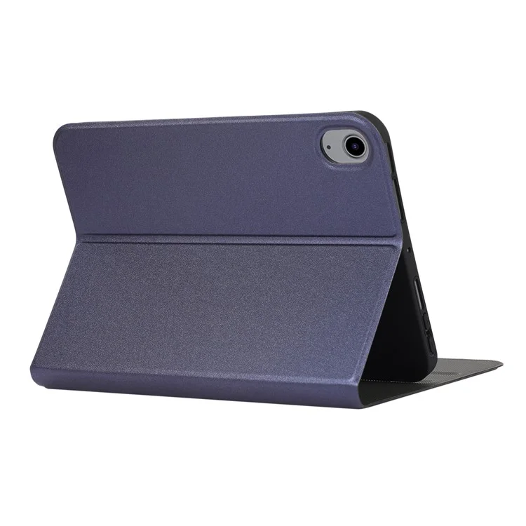 Pour iPad mini (2024) / mini (2021) Coque de protection Auto Wake / Sleep Étui en cuir PU avec support - Bleu foncé