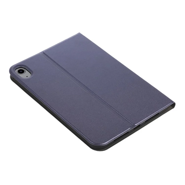 Pour iPad mini (2024) / mini (2021) Coque de protection Auto Wake / Sleep Étui en cuir PU avec support - Bleu foncé