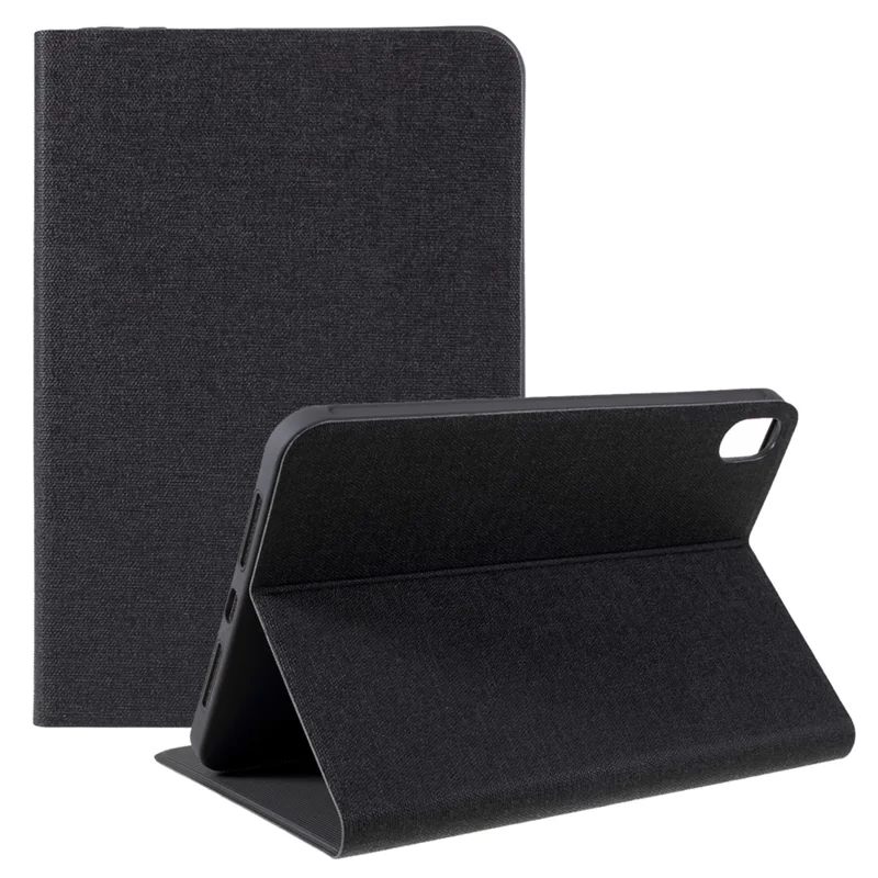 X-LEVEL Full Wrapped Protection Leather Tablet Case Stand Cover Shell for iPad mini (2024) / mini (2021) - Svart