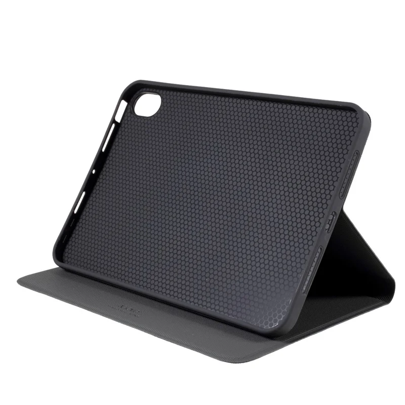 X-LEVEL Full Wrapped Protection Leather Tablet Case Stand Cover Shell for iPad mini (2024) / mini (2021) - Svart