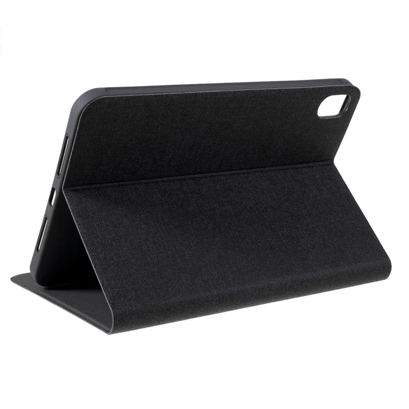 X-LEVEL Full Wrapped Protection Leather Tablet Case Stand Cover Shell for iPad mini (2024) / mini (2021) - Svart