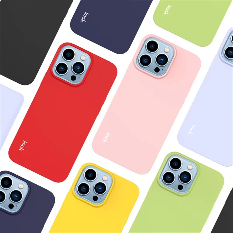 IMAK UC-2 Series Scratch-resistant Flexible TPU Skin-feel Phone Cover Case for iPhone 13 Pro Max 6.7 inch - Black