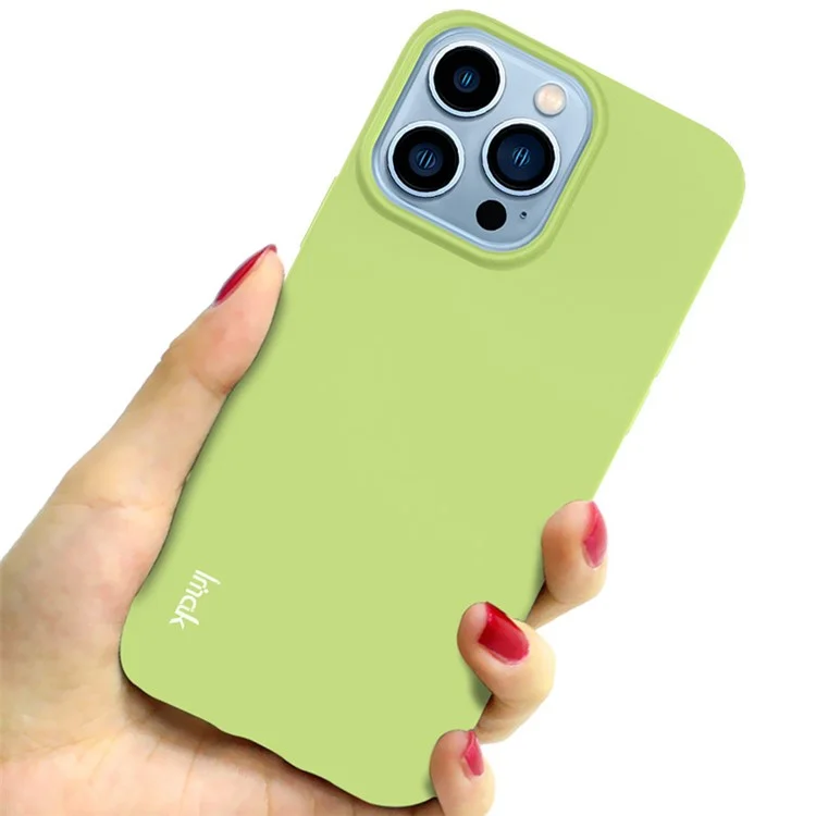 IMAK UC-2 Series Scratch-resistant TPU Case Phone Back Cover Shell for iPhone 13 Pro 6.1 inch - Green