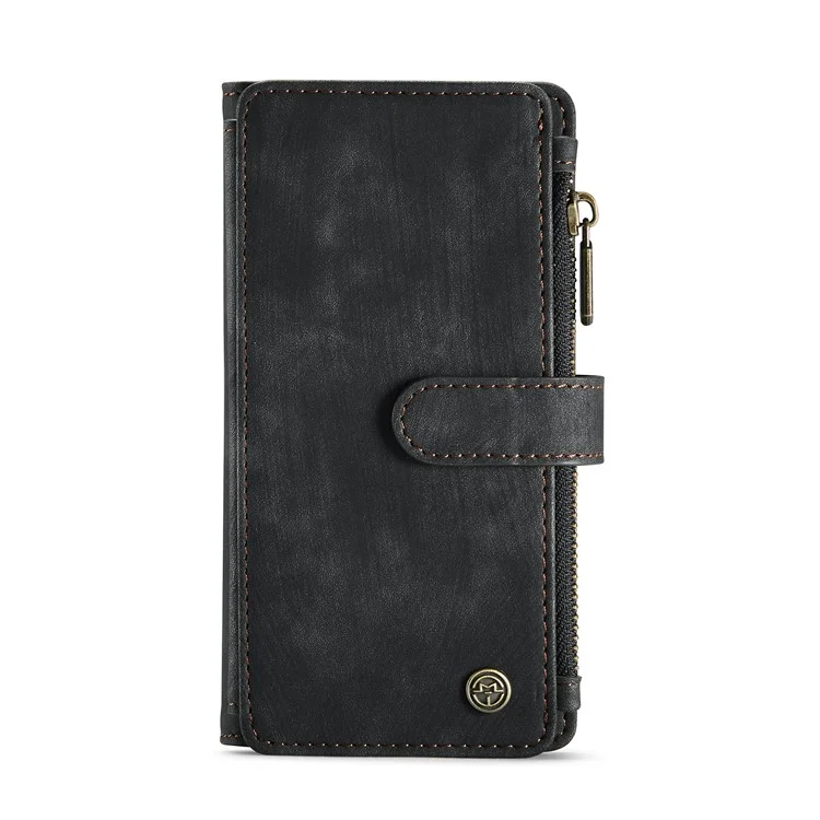 Serie Caseme C30 Slot Multipli Slot a Più Protezione a Prova di Goccia Full Body Wallet Custodia in Pelle PU Con Supporto Per Iphone 12 Mini 5,4 Pollici - Nero