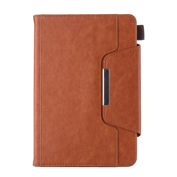 Full Protection PU Leather Stand Wallet Tablet Cover with Auto Sleep / Wake for iPad mini (2024) / mini (2021) - Brown