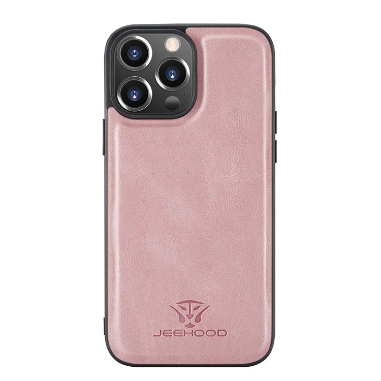 Junghood-gut Geschützter Anti-Fall-magnetischer Abnehmbarer 2-in-1-Hybridgehäuse Mit Reißverschluss-Wallet Kickstand Für IPhone 13 Pro 6,1 Zoll - Rosa