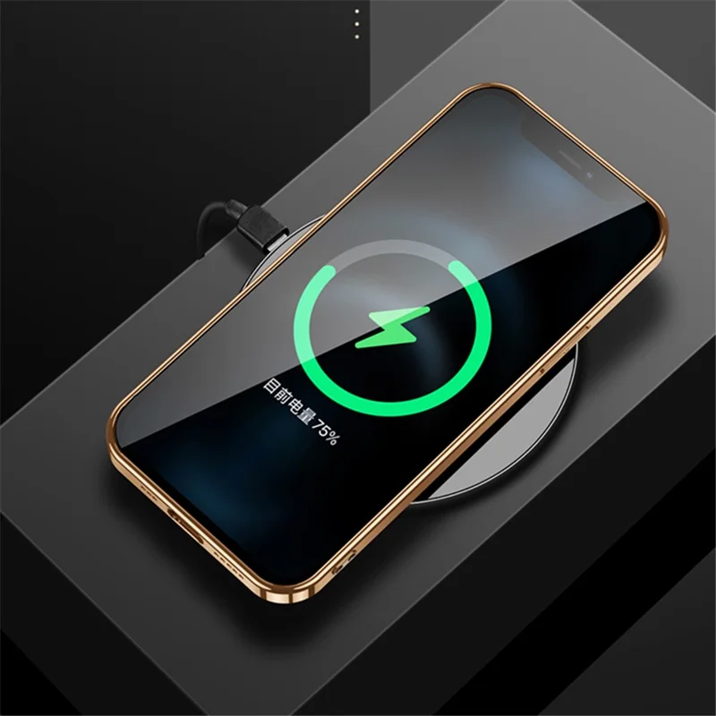SULADA Electroplating Frame Well-Protected Litchi Texture PU Leather Coated Hybrid Phone Case for iPhone 13 Pro Max 6.7 inch - Black