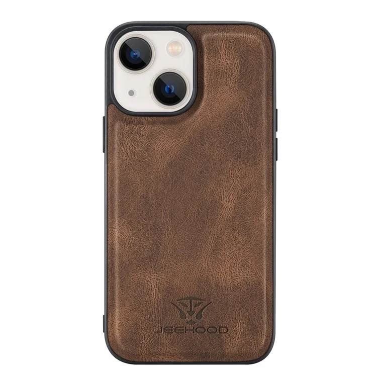 JEEHOOD Kickstand Design Gut Geschützte Magnetische Abnehmbare 2-in-1 Hybrid Tasche Mit Reißverschluss Geldbörse Für IPhone 13 Mini 5,4 Zoll - Braun