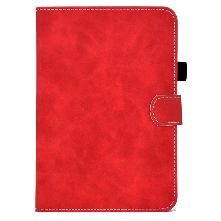Slots De Cartes Intégrées Southing Stand Quality Cuir + TPU Tablet Tablet Tablet PC Shell Pour IPad Mini (2021) - Rouge