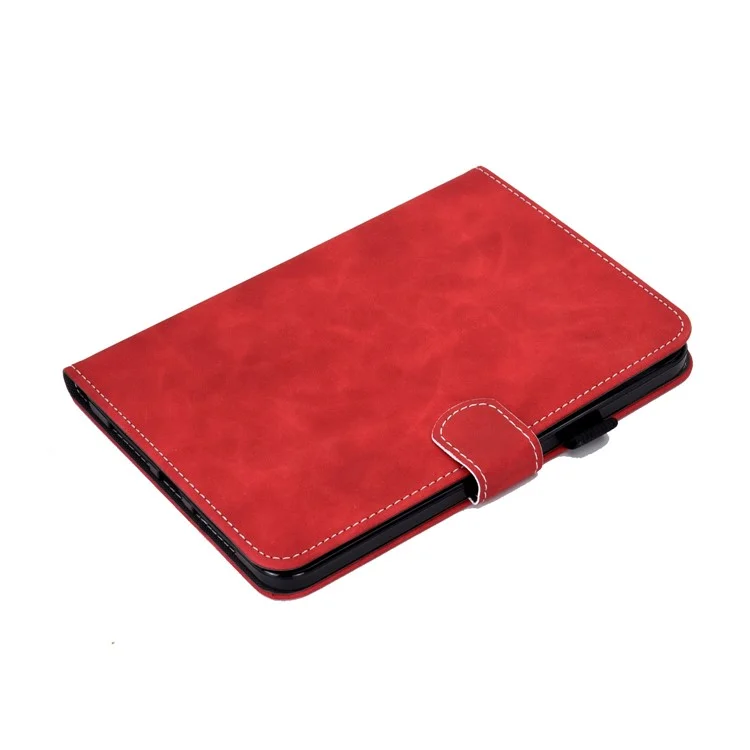 Slots De Cartes Intégrées Southing Stand Quality Cuir + TPU Tablet Tablet Tablet PC Shell Pour IPad Mini (2021) - Rouge