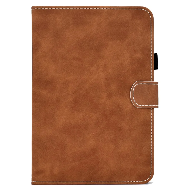 Built-In Card Slots Supporting Stand Quality Leather + TPU Tablet Case for iPad mini (2024) / mini (2021) - Brown